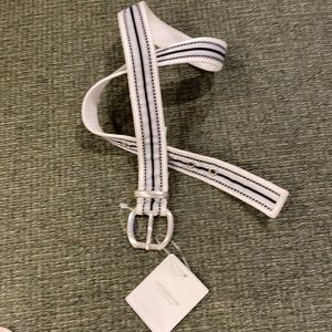 Liz Claiborne Striped fabric belt (sz small)